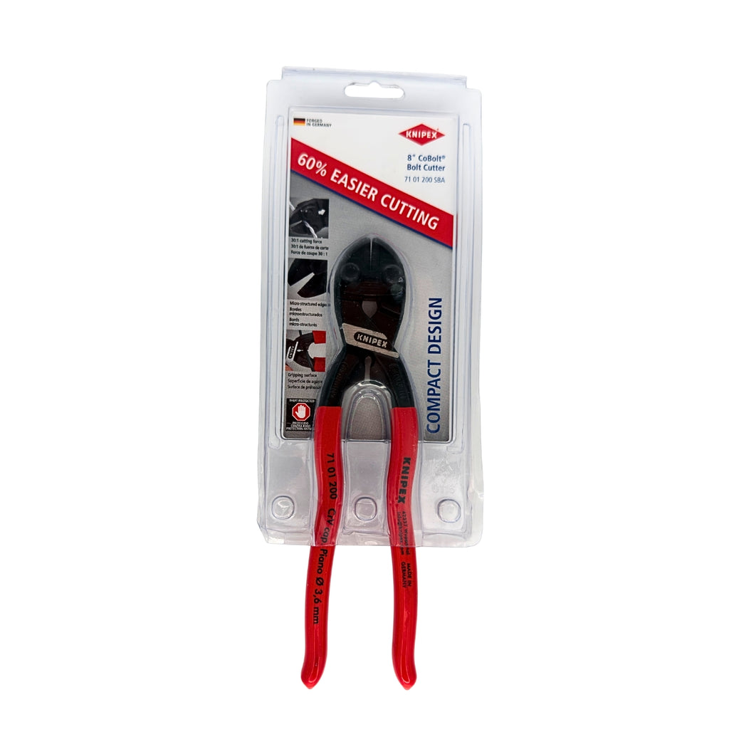KNIPEX 7101200SBA CoBolt® 8-Inch High-Leverage Compact Bolt Cutter