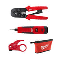 Milwaukee 48-22-8101 Twisted Pair Install Kit Punchdown Crimper Stripper UTP