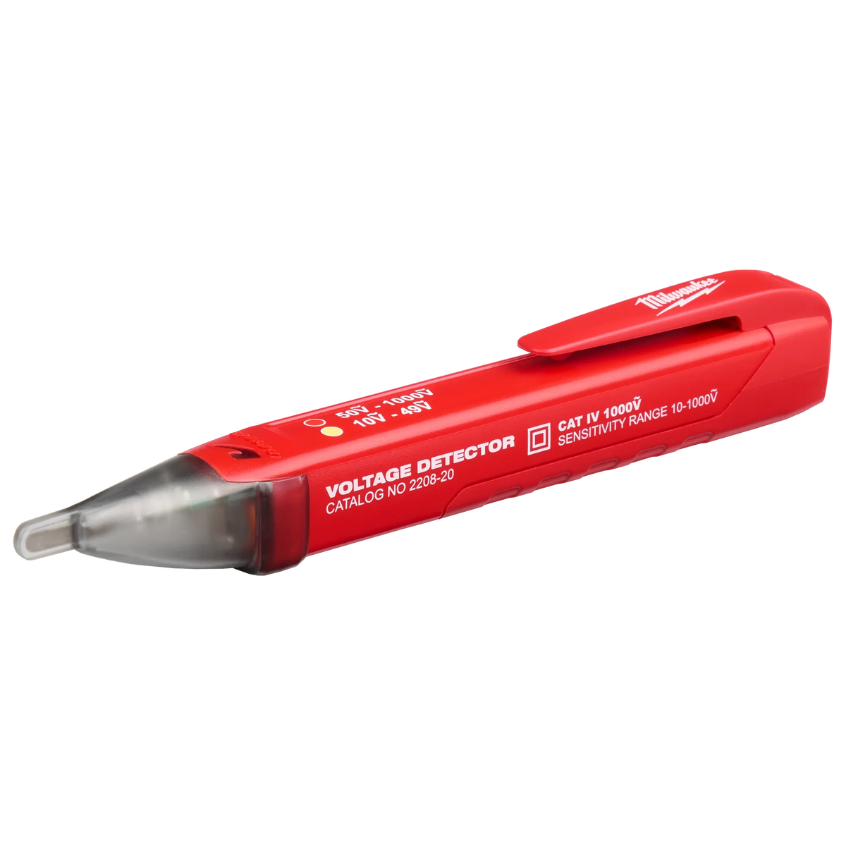 Milwaukee 2208-20 Dual Range Non-Contact Voltage Detector CAT IV 1000V