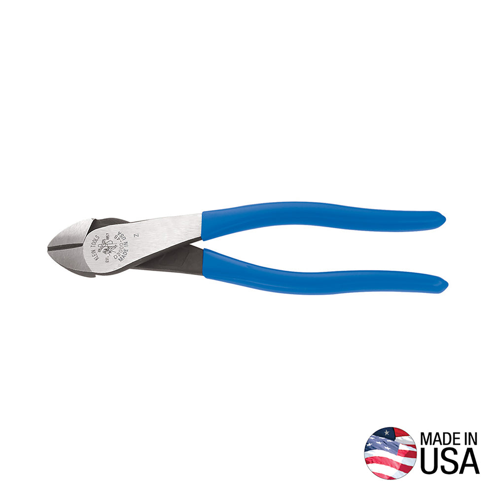 Klein Tools D2000-48 8" Diagonal Cutting Pliers Angled Head Made in USA